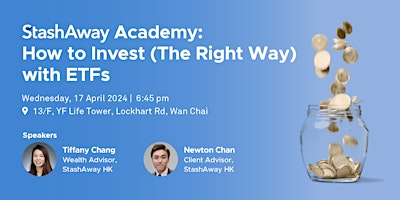 Imagem principal do evento StashAway Academy: How to Invest (The Right Way) with ETFs