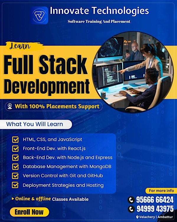 full stack course in chennai