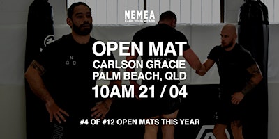 Imagem principal do evento Nemea Grapple Club Open Mat: Carlson Gracie Palm Beach