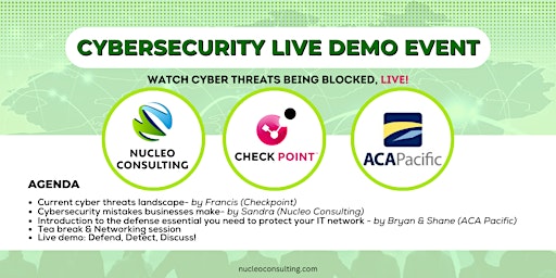 Primaire afbeelding van Cybersecurity Live Demo Event: Watch Cyber Threats Being Blocked, LIVE!