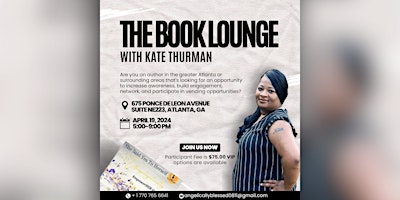 Image principale de THE BOOK LOUNGE WITH KATE THURMAN (Guest)