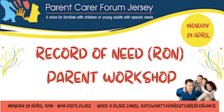 Record of Need (RoN) Parent Workshop