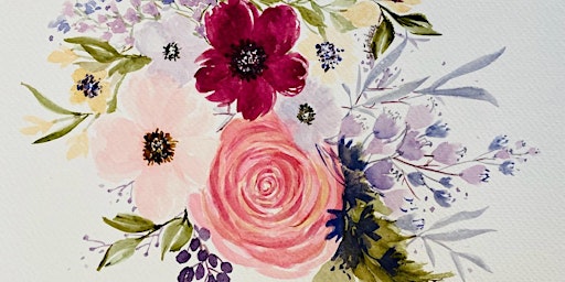 Imagem principal do evento Watercolour Florals Intermediate Course by Sher Ley - TP20240604WFIC