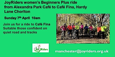 JoyRiders women's beginners ride from Alexandra Park to Café Fina primary image