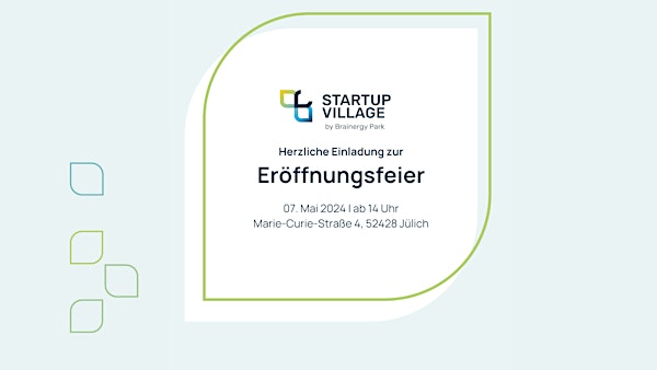 Eröffnungsfeier Startup Village Jülich