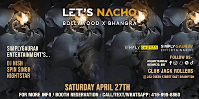 Imagem principal do evento LET'S NACHO | Bollywood & Bhangra Party w/ Shisha