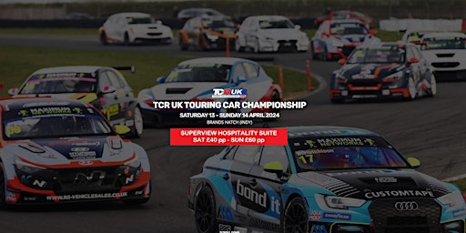 Brands Hatch TCR UK Touring Cars Hospitality Tickets  - Sat 13 Apr primary image