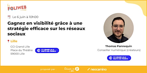 Imagem principal do evento Gagnez en visibilité grâce à une stratégie efficace sur les réseaux sociaux