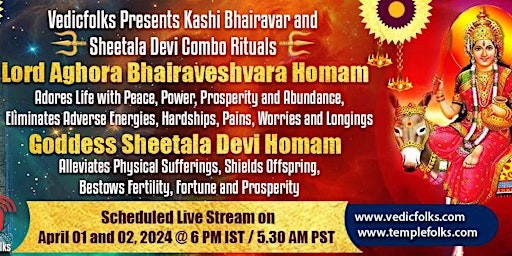 Hauptbild für Lord Aghora Bhairaveshvara and Goddess Sheetala Devi Homam