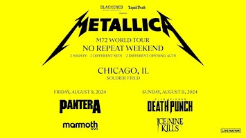 Metallica Chicago - Soldier Field Tickets