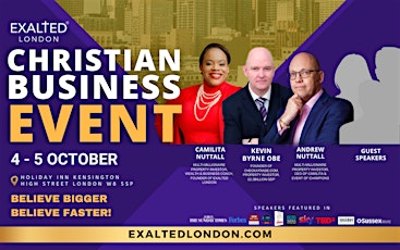 Exalted London Christian Business Event UK