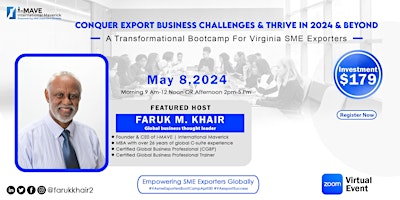 Conquer Export Business Challenges & Thrive in 2024& Beyond-Morning session primary image