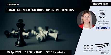 Primaire afbeelding van Workshop: Strategic Negotiations for Entrepreneurs