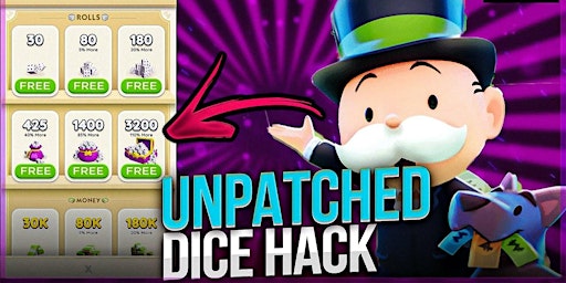 Imagen principal de 《Unlimited》 rolls monopoly go *dice hacks** 1000 free rolls generator