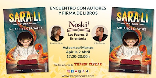 Imagem principal de Encuentro con autores. Nueva colección infantil de Sara-Li. Librería Noski