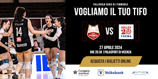 Imagem principal do evento Vicenza Volley VS Enercom Fimi Crema