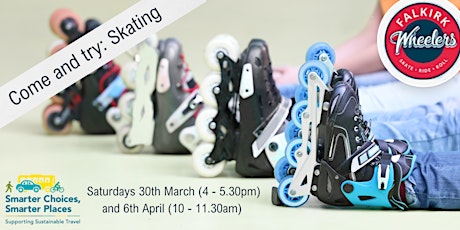 Come and Try Skating: Easter Sessions (all ages):  Sat 30th March, 4pm