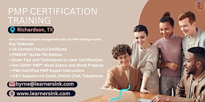 Primaire afbeelding van PMP Exam Prep Certification Training  Courses in Richardson, TX