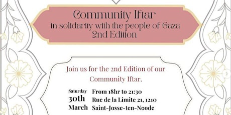 Join Us For A Community Iftar In Solidarity