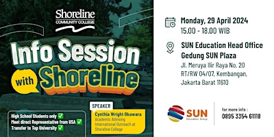 Primaire afbeelding van Info Session With Shoreline at SUN Education Head Office