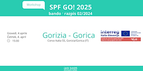 Workshop SPF GO! 2025 bando · razpis 02/2024