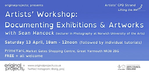 Artists' Workshop: Documenting Exhibitions and Artworks with Sean Hancock primary image