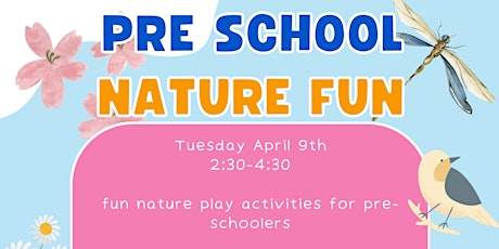 nature fun for pre school children