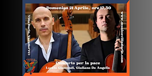 Immagine principale di Concerto per la Pace. Duo Gismondi De Angelis 