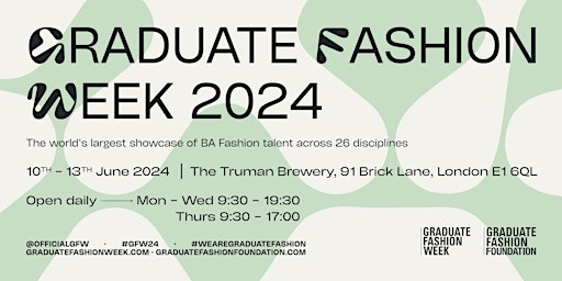 Imagem principal do evento Graduate Fashion Week 2024