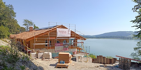 holzius geführte Baustellenbesichtigung im Klanghafen Simssee