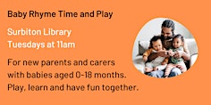 Primaire afbeelding van Surbiton Library Baby Rhyme Time & Play for Children up to 18 Months Old
