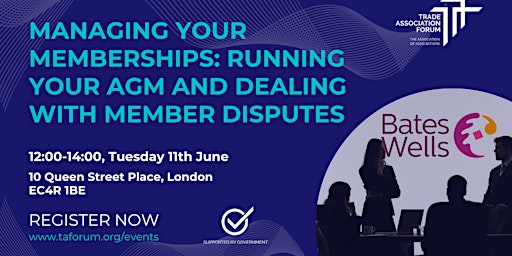 Imagem principal do evento Managing your memberships: Running your AGM and dealing with member dispute