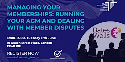 Managing your memberships: Running your AGM and dealing with member dispute primary image