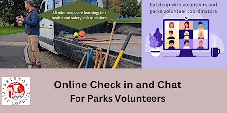 Parks Volunteer Leaders: Health and Safety Check In & Chat