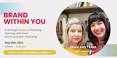 Imagem principal do evento Brand Within You: A Strategic Fusion of Branding Planning and Voice Comms