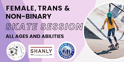 Image principale de Skateboarding session- Female, trans and non-Binary(ALL AGES AND SKILL)