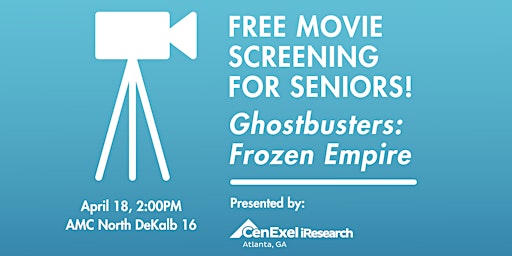 Imagem principal do evento Free Movie Screening for Seniors - Ghostbusters: Frozen Empire