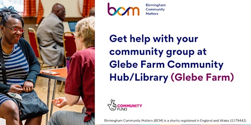 Get help with your community group at Glebe Farm Community Hub/ Library primary image