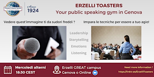 Primaire afbeelding van Public Speaking con metodo Toastmasters a Genova