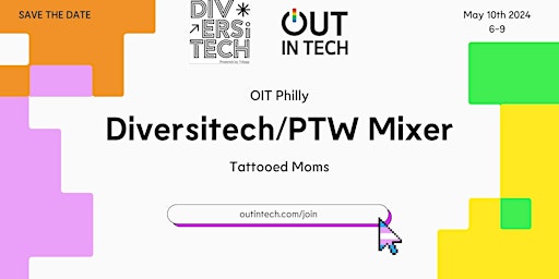 Imagem principal do evento Out in Tech Philly | Diversitech/Tech Week Mixer @ Tmoms
