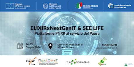 ELIXIRxNextGenIT & SEE LIFE: Piattaforme PNRR al servizio del Paese