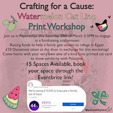 Crafting for a Cause: Watermelon Cat Lino Print Workshop