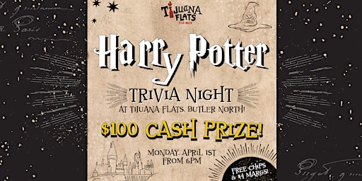 Image principale de Harry Potter Trivia Night at Tijuana Flats - Butler North, Gainesville, FL