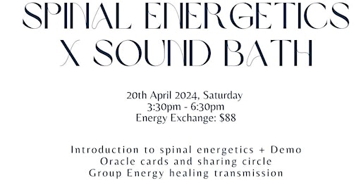 Spinal Energetic and Sound Healing primary image