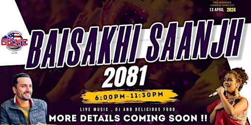 Imagem principal do evento BAISAKHI SANJH 2081