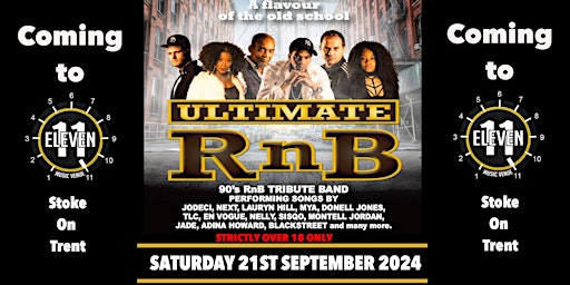 Imagem principal do evento Ultimate RnB live at Eleven Stoke