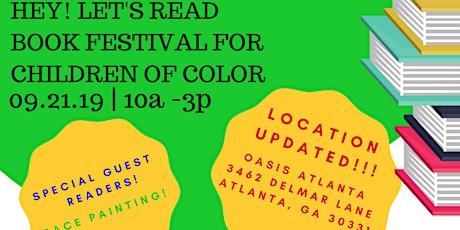 HEY! Let's Read! Book Festival for Children of Color! primary image