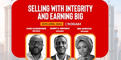 SELLING WITH INTEGRITY AND EARNING BIG !!! primary image