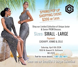 Spring Pop-Up Shopping Event - $200 or Less Prom Dresses