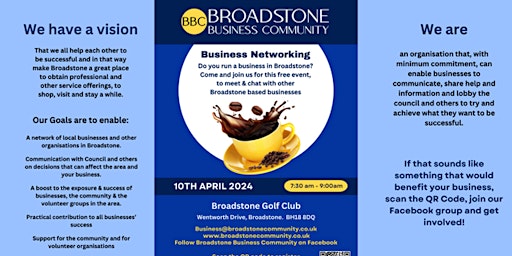 Primaire afbeelding van Broadstone Business Networking Group @ Broadstone golf club